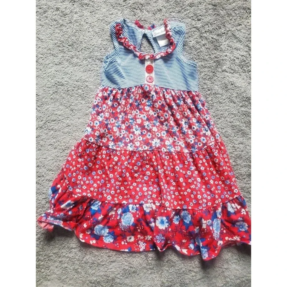 Girls 5T Short Sleeveless Dresses 2pc